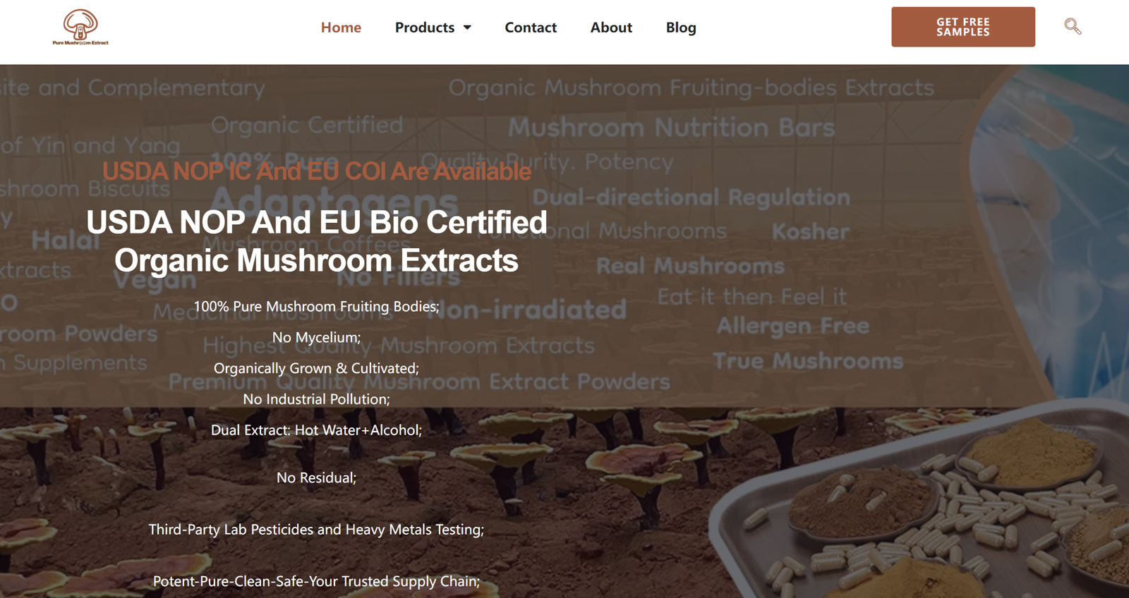 pure mushroom extracts